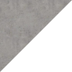 Витрина №300-1 (с дверками, задняя стенка - ДВП) Бетон Чикаго светло-серый + Белый