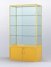 Витрина "АЛПРО" №2-500-2 (задняя стенка - стекло), Желтый