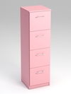 Комод Бревнэс с 4 ящиками, Фламинго розовый