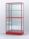 Витрина "АЛПРО" №4-500-3 (задняя стенка - зеркало)  , Красный