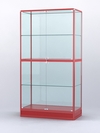 Витрина "АЛПРО" №4-500-2 (задняя стенка - стекло) , Красный