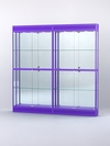 Витрина "АЛПРО" №3-2м-200-3 (задняя стенка - зеркало) , Фиолетовый