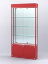 Витрина "АЛПРО" №1-200-3 (задняя стенка - зеркало) , Красный