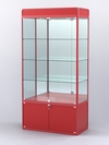 Витрина "АЛПРО" №1-500-3 (задняя стенка - зеркало) , Красный