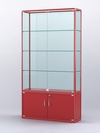 Витрина "АЛПРО" №2-300-2 (задняя стенка - стекло), Красный