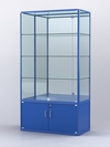 Витрина "АЛПРО" №2-500-3 (задняя стенка - зеркало) , Синий