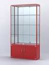 Витрина "АЛПРО" №2-300-3 (задняя стенка - зеркало) , Красный