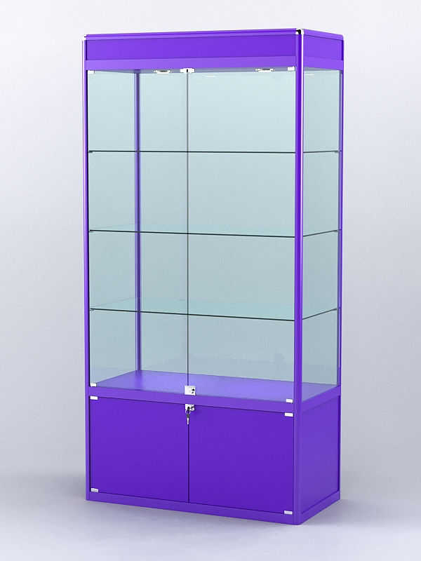 Витрина "АЛПРО" №1-500-2 (задняя стенка - стекло)  Фиолетовый