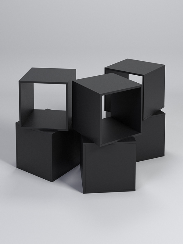 Комплект демонстрационных кубов №3 Черный