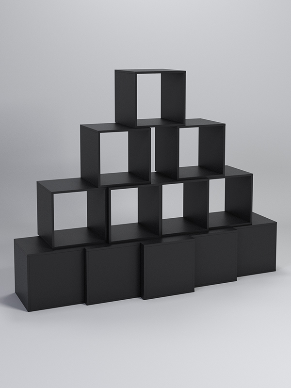 Комплект демонстрационных кубов №4 Черный