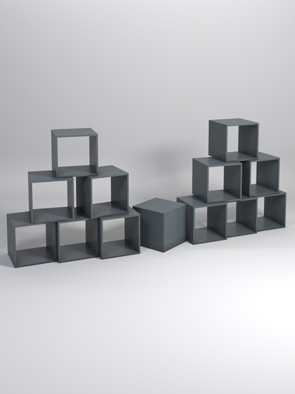 Комплект демонстрационных кубов №5 Темно-Серый