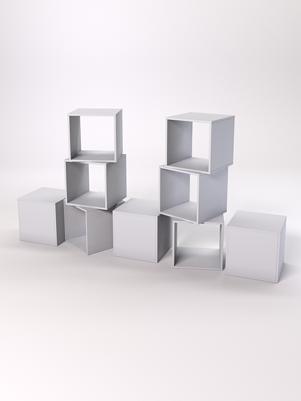 Комплект демонстрационных кубов №7 Серый