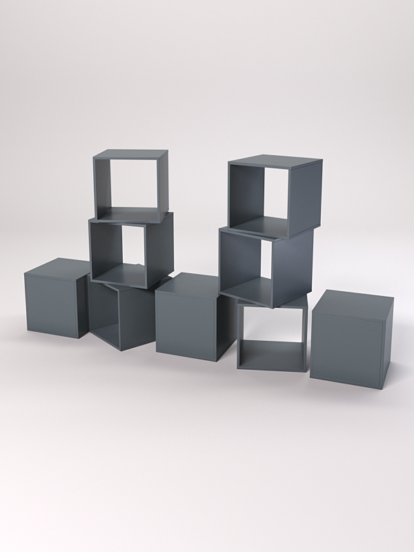 Комплект демонстрационных кубов №7 Темно-Серый