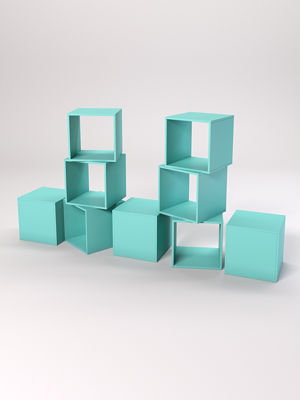 Комплект демонстрационных кубов №7 Тиффани Аква