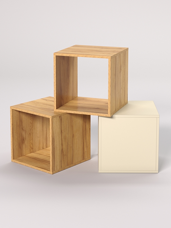 Комплект демонстрационных кубов №8 Дуб Золотистый и Крем Вайс U1148-U2236