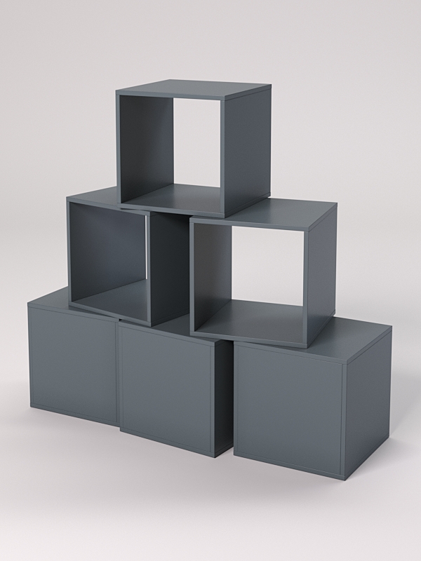 Комплект демонстрационных кубов №9 Темно-Серый