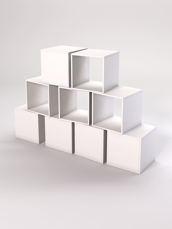 Комплект демонстрационных кубов №11 Белый