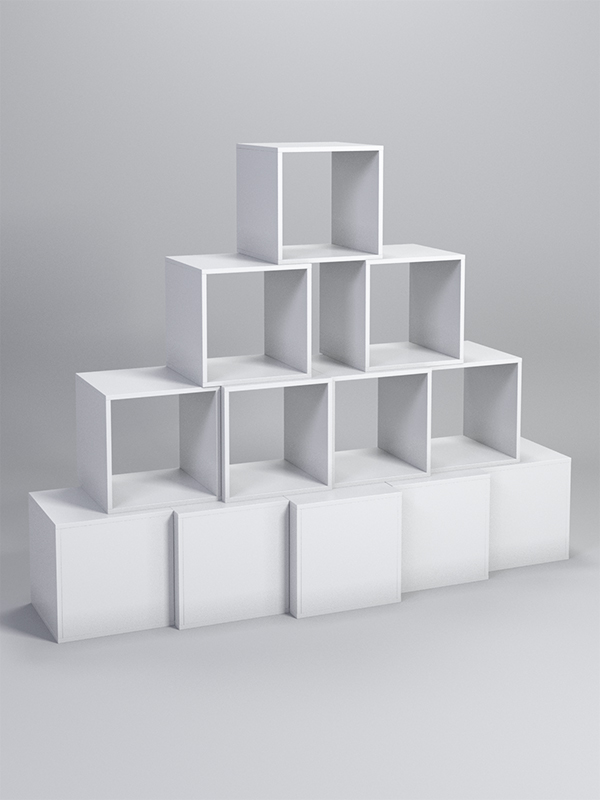 Комплект демонстрационных кубов №4 Белый
