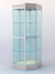 Витрина "УГЛОВАЯ" №7 (закрытая, задняя стенка - стекло) метровая Дуб Сонома