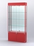 Витрина "АЛПРО" №1-200-3 (задняя стенка - зеркало)  Красный