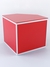 Прилавок из профиля угловой пятигранный №1 (с дверками) Красный 0149 BS