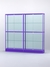 Витрина "АЛПРО" №4-2м-300-2 (задняя стенка - стекло)  Фиолетовый