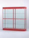 Витрина "АЛПРО" №3-2м-500-2 (задняя стенка - стекло) , Красный