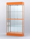 Витрина "АЛПРО" №3-300-3 (задняя стенка - зеркало) , Оранжевый