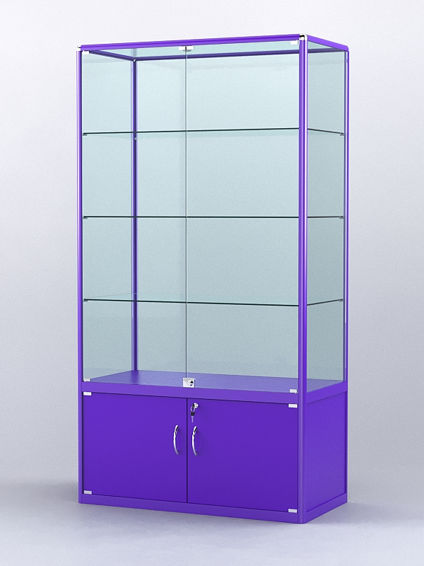 Витрина "АЛПРО" №2-500-2 (задняя стенка - стекло) Фиолетовый