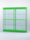 Витрина "АЛПРО" №3-2м-400-2 (задняя стенка - стекло) , Зеленый