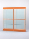 Витрина "АЛПРО" №3-2м-400-2 (задняя стенка - стекло) , Оранжевый