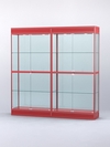 Витрина "АЛПРО" №3-2м-400-2 (задняя стенка - стекло) , Красный
