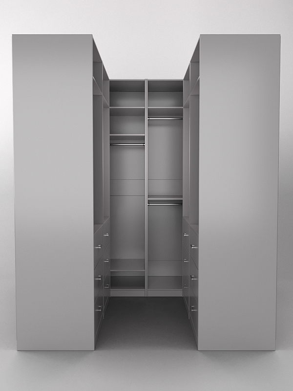 Комплект гардеробных шкафов "Комфорт" №1 Серый