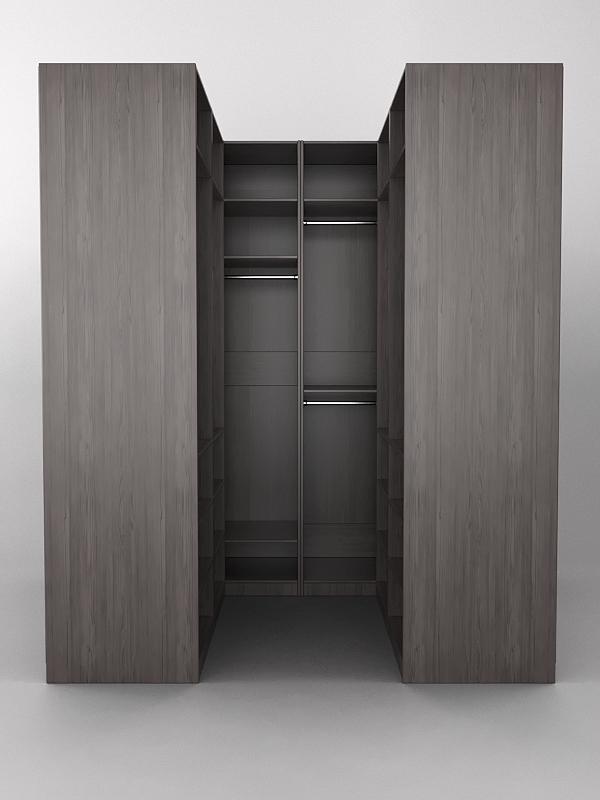 Комплект гардеробных шкафов "Комфорт" №2 Флитвуд серая лава H3453 ST22