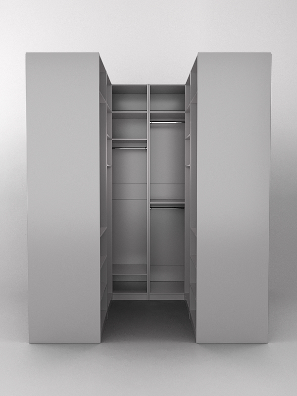 Комплект гардеробных шкафов "Комфорт" №4 Серый