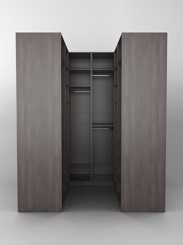 Комплект гардеробных шкафов "Комфорт" №4 Флитвуд серая лава H3453 ST22