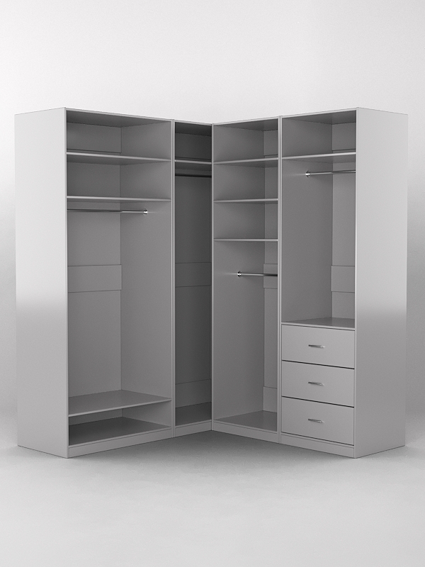 Комплект гардеробных шкафов "Комфорт" №5 Серый