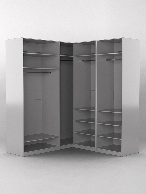 Комплект гардеробных шкафов "Комфорт" №8 Серый