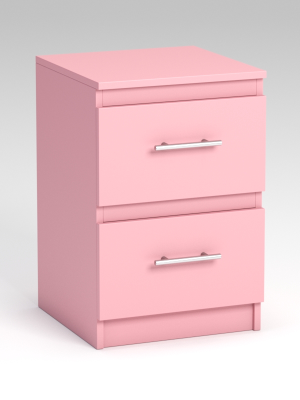 Комод Мульм с двумя ящиками Фламинго розовый