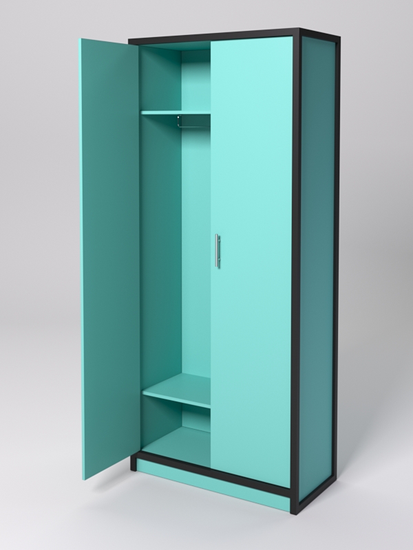 Шкаф для одежды НТ-590Ш "СТРОНГ" в стиле ЛОФТ Тиффани Аква