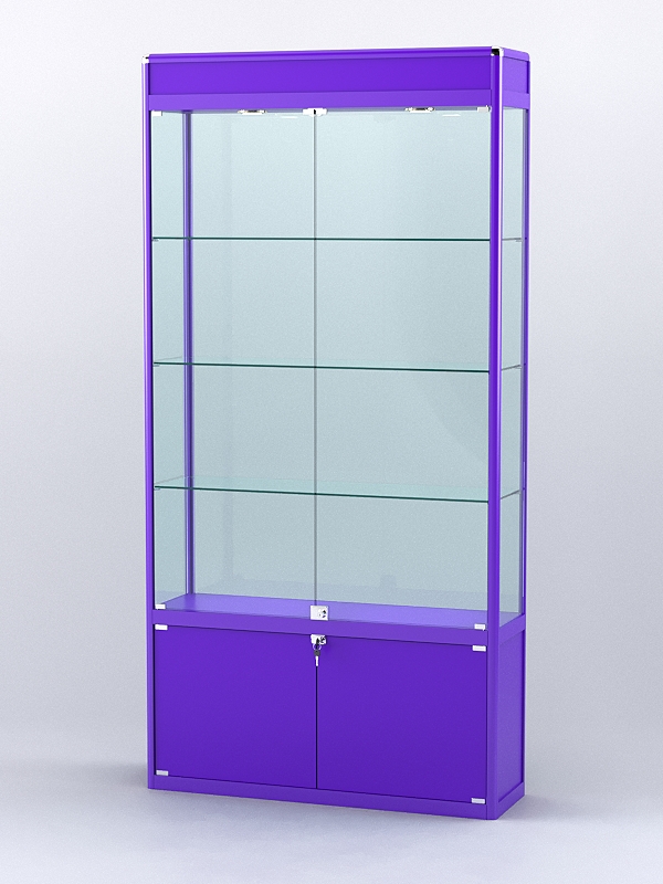 Витрина "АЛПРО" №1-300-2 (задняя стенка - стекло)  Фиолетовый