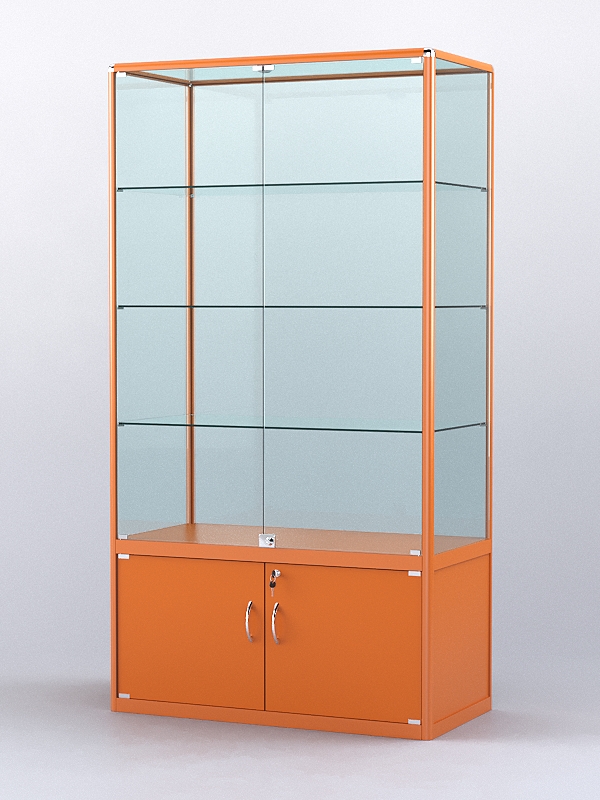 Витрина "АЛПРО" №2-500-2 (задняя стенка - стекло) Оранжевый