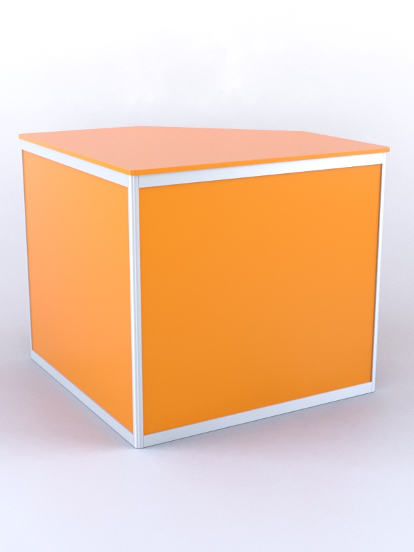 Прилавок из профиля угловой пятигранный №1 (без дверок) Оранжевый 0132 BS