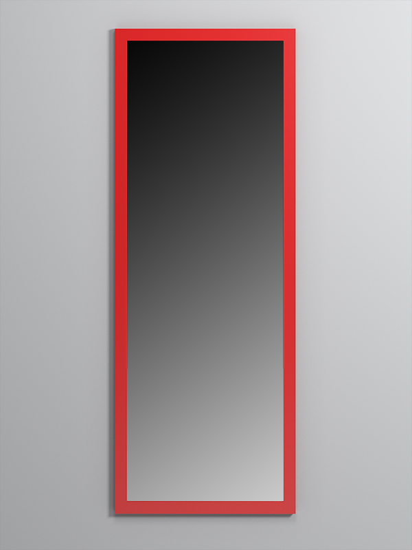 Зеркало настенное Стронг №1 1600х600мм в стиле ЛОФТ Красный