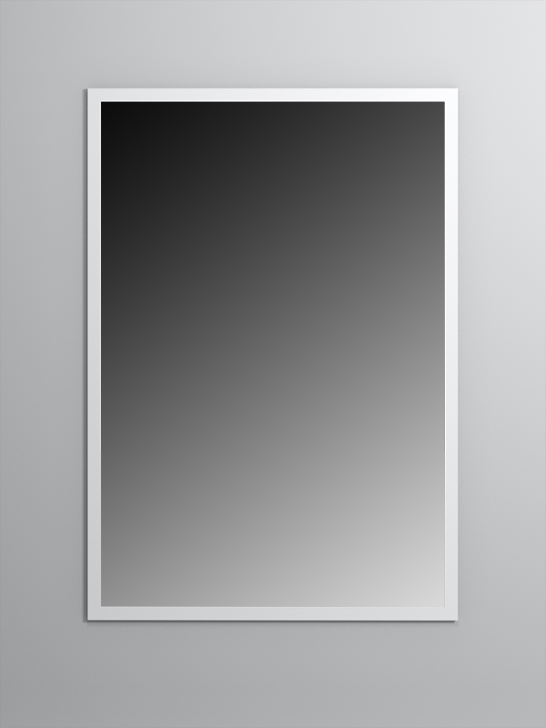 Зеркало настенное Стронг №3 1600х1200мм в стиле ЛОФТ Белый