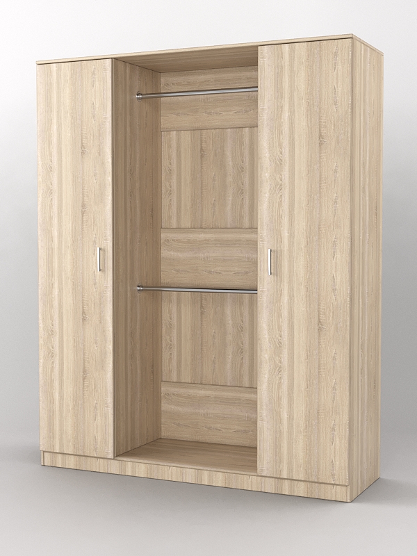 Шкаф гардеробный №1 с дверьми Дуб Сонома