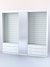 Комплект витрин и шкафов-накопителей с зеркалом №4 Белый