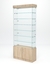 Витрина стеклянная "ИСТРА" №131 (без дверок, задняя стенка - стекло)  Дуб Сонома