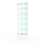 Витрина стеклянная "ИСТРА" угловая №510-У трехгранная (с дверками, бока - стекло) Белый