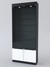 Витрина "АСТРА" №31-1 (с дверками, задняя стенка - ДСП)  Черный+Белый